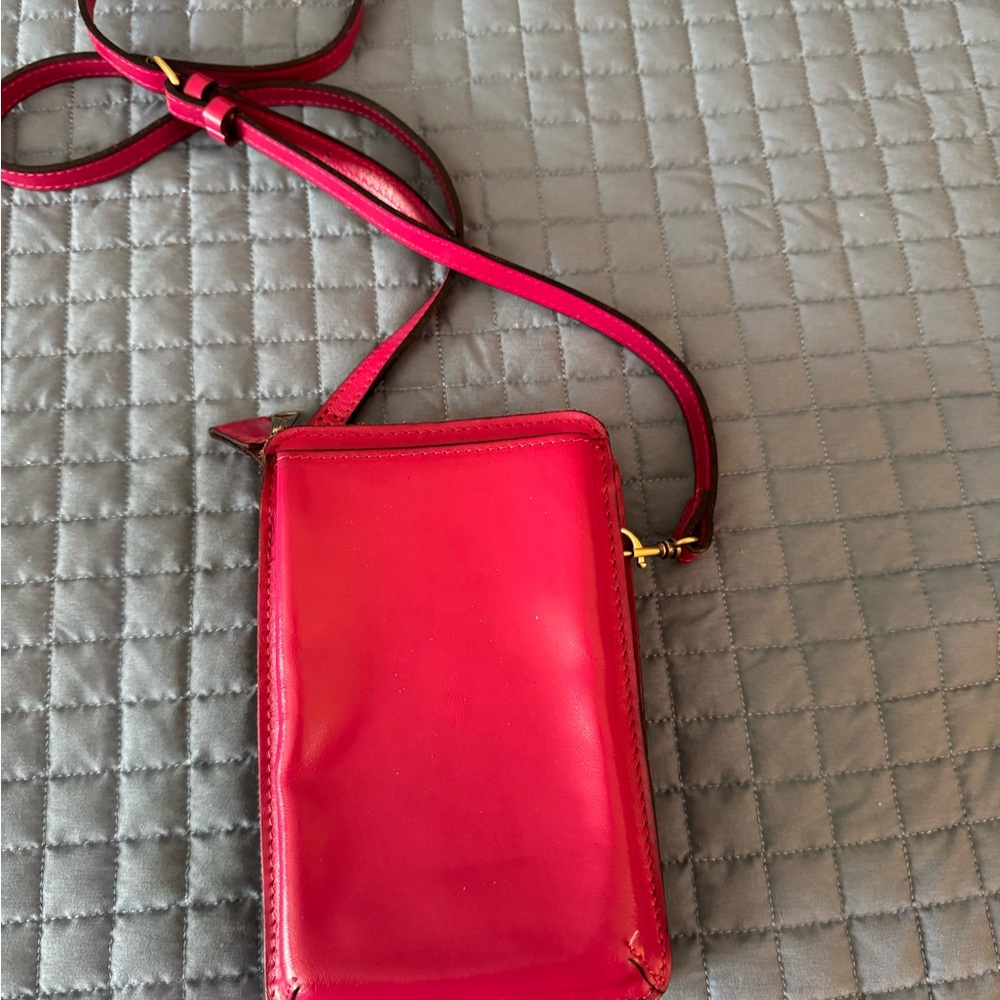 Patricia Nash Leather Pink Crossbody Bag - Picture 2 of 9